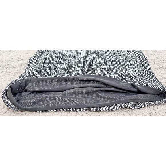 Zara Blouson Mini Dress Viscose Knit Polka Dot Navy Minimalist Office Casual M - Picture 9 of 13